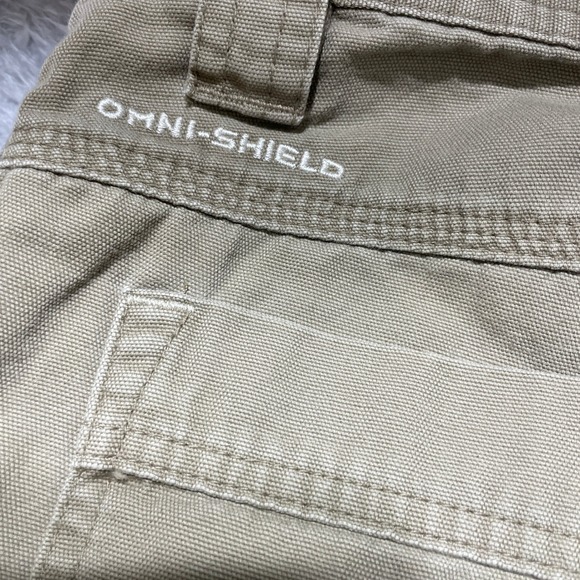 Columbia Omni-Shield Mens Cargo Pants Tan Khaki Cotton AM8564 34x30 - Picture 8 of 8